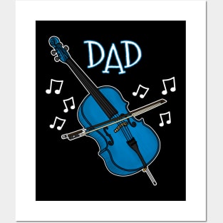 Father's Day Cello Dad Cellist Posters and Art